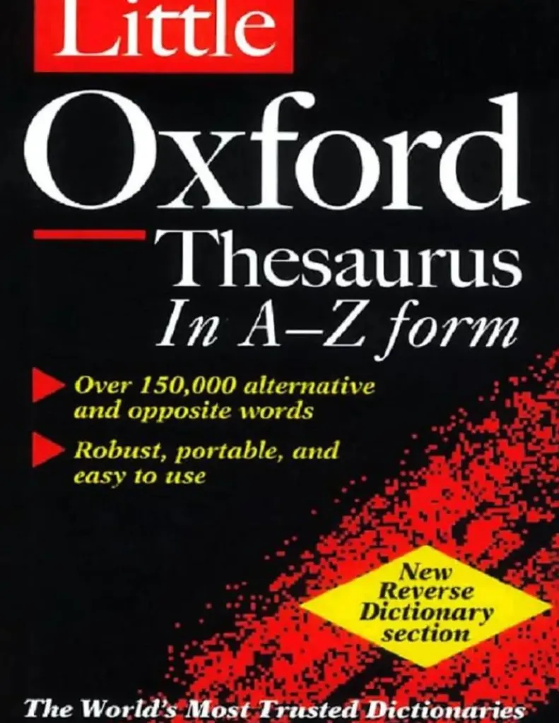 Oxford Thesaurus In A-Z