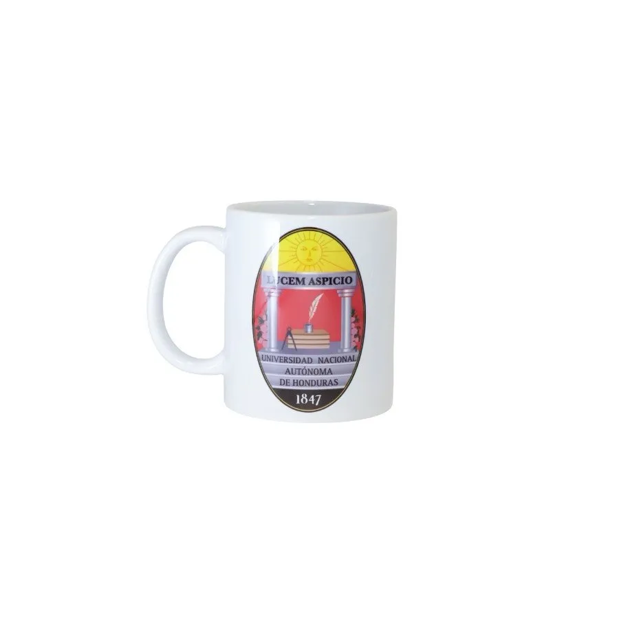 VA Taza blanca varios logos